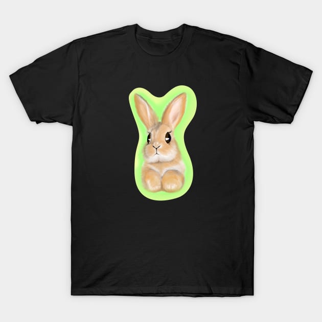 Glowing Rabbit Painting Art T-Shirt by Spirit Animals 21